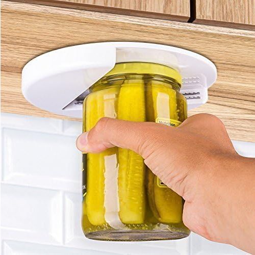 Glas-Öffner, unter Küchenplatte, im Küchenschrank
