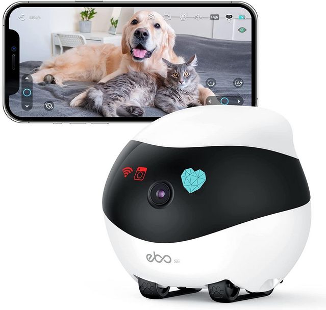 Bewegliche Heim-Kamera, Baby Monitor mit Nachtsicht Bewegungserkennung 2-Wege-Audio