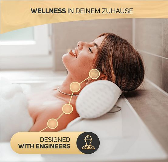 Badekissen für Entspannung von Nacken und Rücken