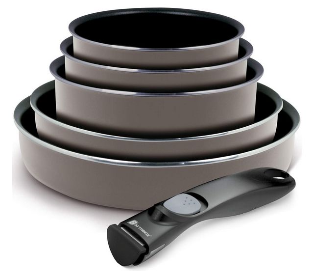 Set Pfannen und Töpfe mit abnehmbarem Griff, 6-teilig