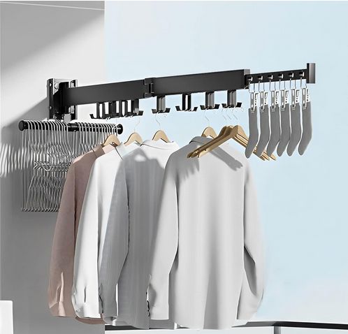 Einziehbar Wandmontage Kleiderständer