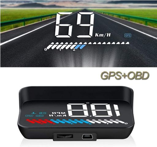 Tacho auf Windscheibe- Head Up Display