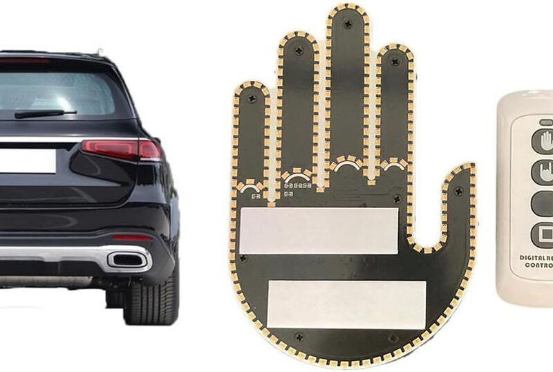LED-Mittelfinger-Schild fürs Auto