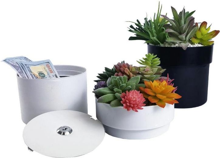 Tresor in Blumentopfform
