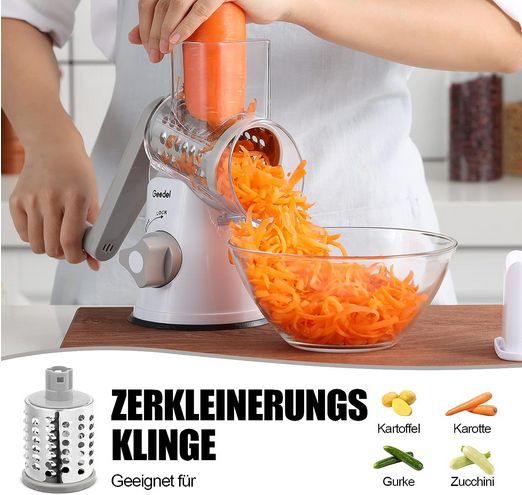 Trommelreibe Schnelleres und Einfaches Schneiden